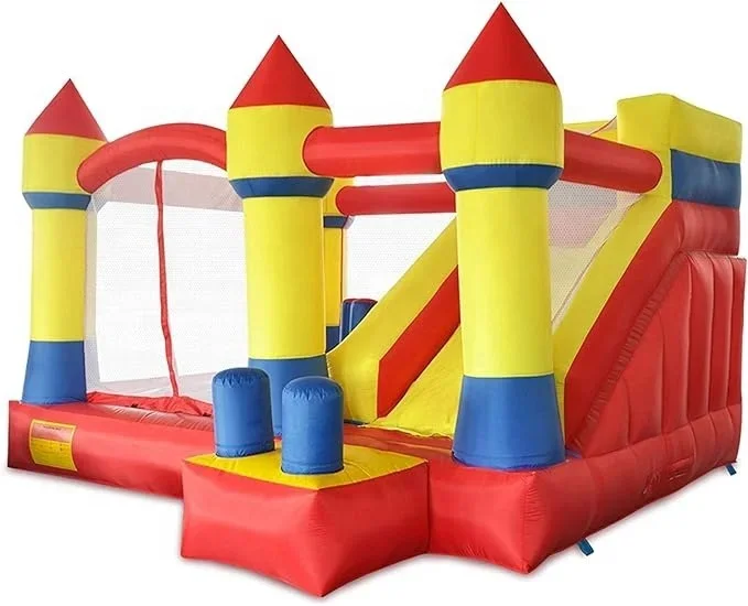 

mini bouncing device, inflatable slip jumping castle, suitable for birthday party inflatable trampoline