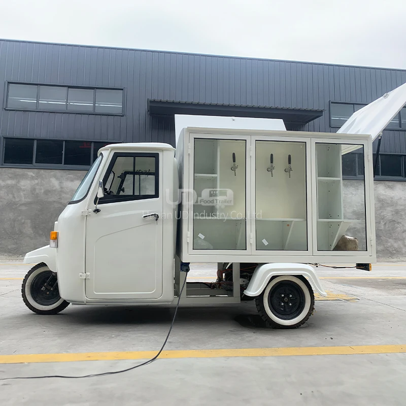 المحمول البيرة بار شاحنة غذاء كهربائية عربة تقديم الطعام الآيس كريم دراجة ثلاثية العجلات بياجيو الغذاء شاحنة توك توك المعيار الأسترالي للبيع