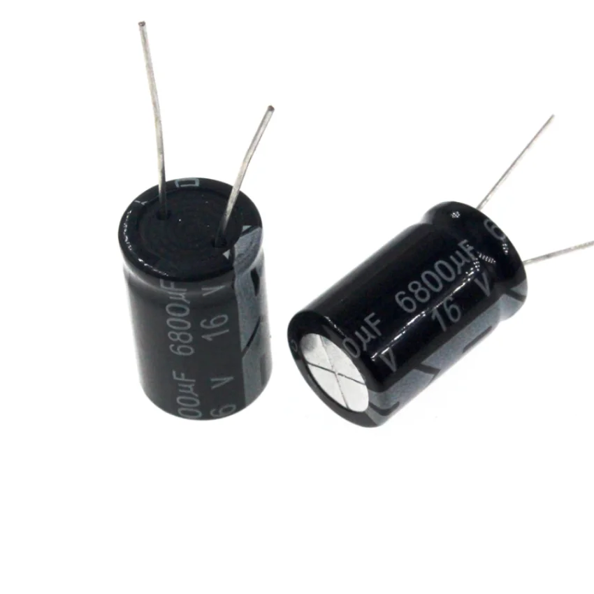 10pcs 6800uF 16V 6800MFD 16WV 16*25mm Aluminum Electrolytic Capacitor Radial