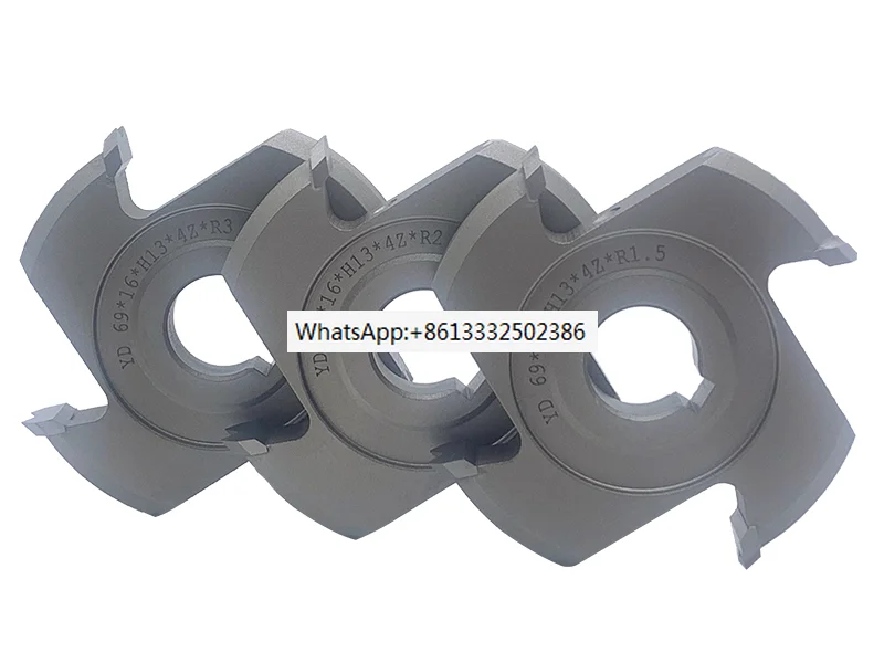 2 Pcs Easy to use Fine Trimming Cutter for KDT Edge Banding Machine 69*16*H13*4Z/6Z  R1.5/2/3