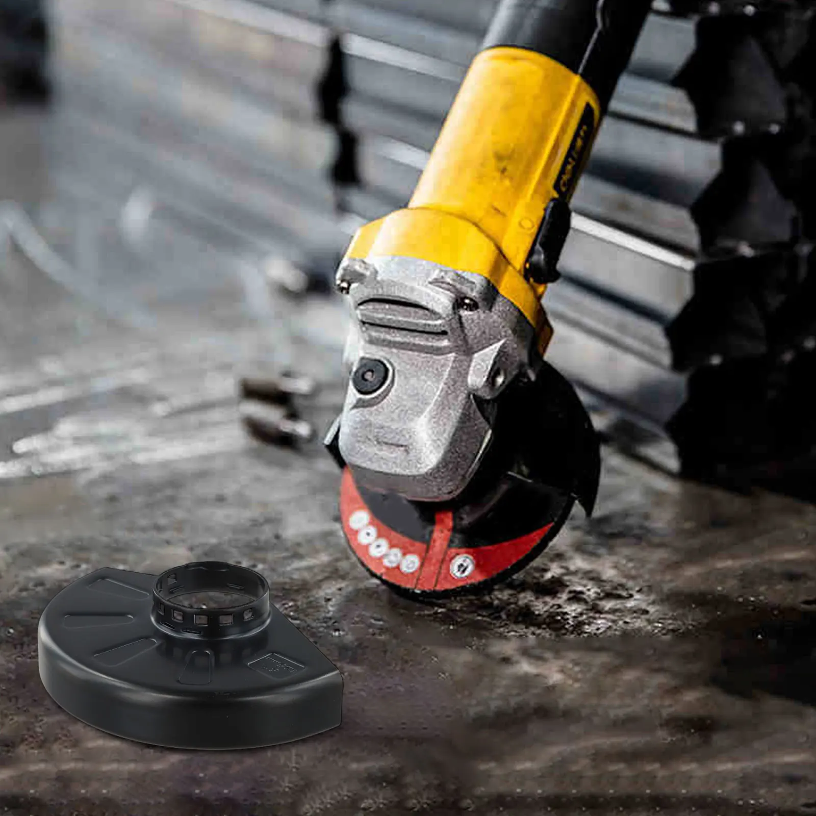 

For DCG418 Grinder Safety Guard 54V 5in 125MM 5in Black Angle Grinder Guard Replacement Accessory Black Color Compatible DCG418