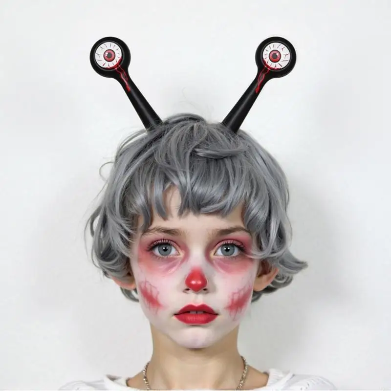 2Pcs Eye Catching Roleplay Headpiece Plastic Hair Accessory Hair Decors For Halloween Costume Themed Parties Y166