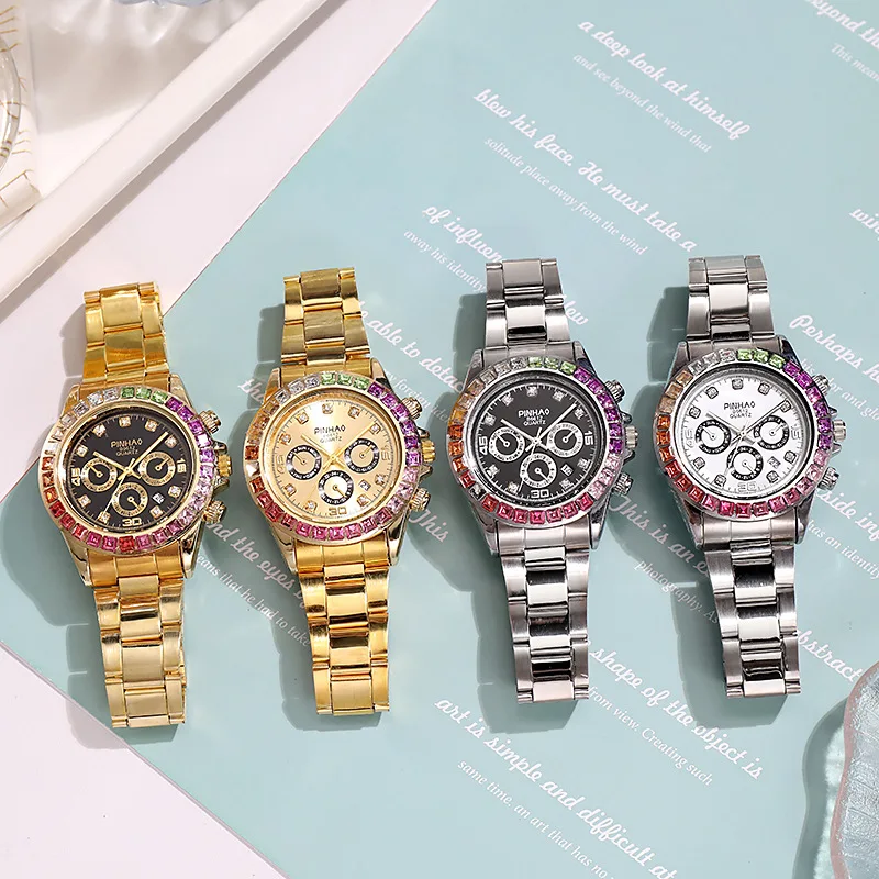 New Fashion Rhinestone Women Quartz Watch Luxury Brand Waterproof Relogio Feminino Casual Wrist watch النساء الكوارتز الساعات