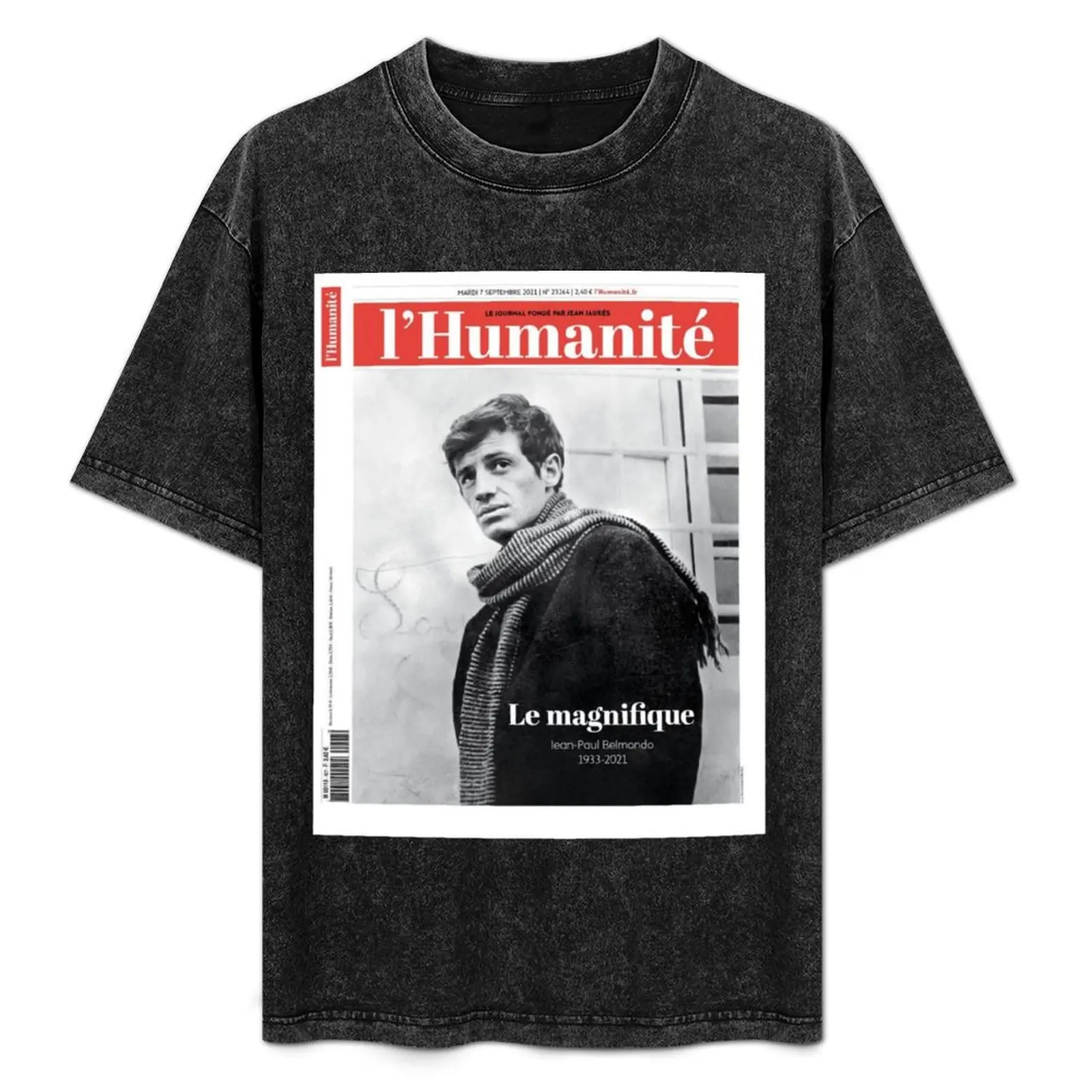 Camiseta Jean Paul Belmondo, camiseta de fútbol de anime, camiseta de manga corta, camisetas de gran tamaño, camisetas pesadas para hombre