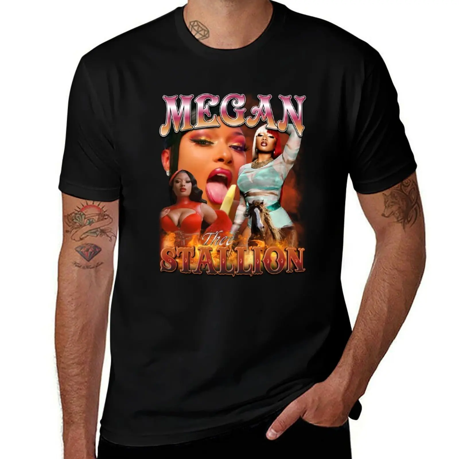 

Mégan Thée Stállion singer T-Shirt man t shirt cotton man t shirts graphic t shirt custom print T-Shirt