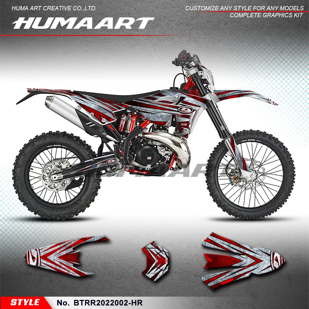 

Виниловая пленка HUMAART Enduro для Beta RR 125 250 300 350 390 430 480 2020 2021 2022, номер модели BTRR2022002-HR