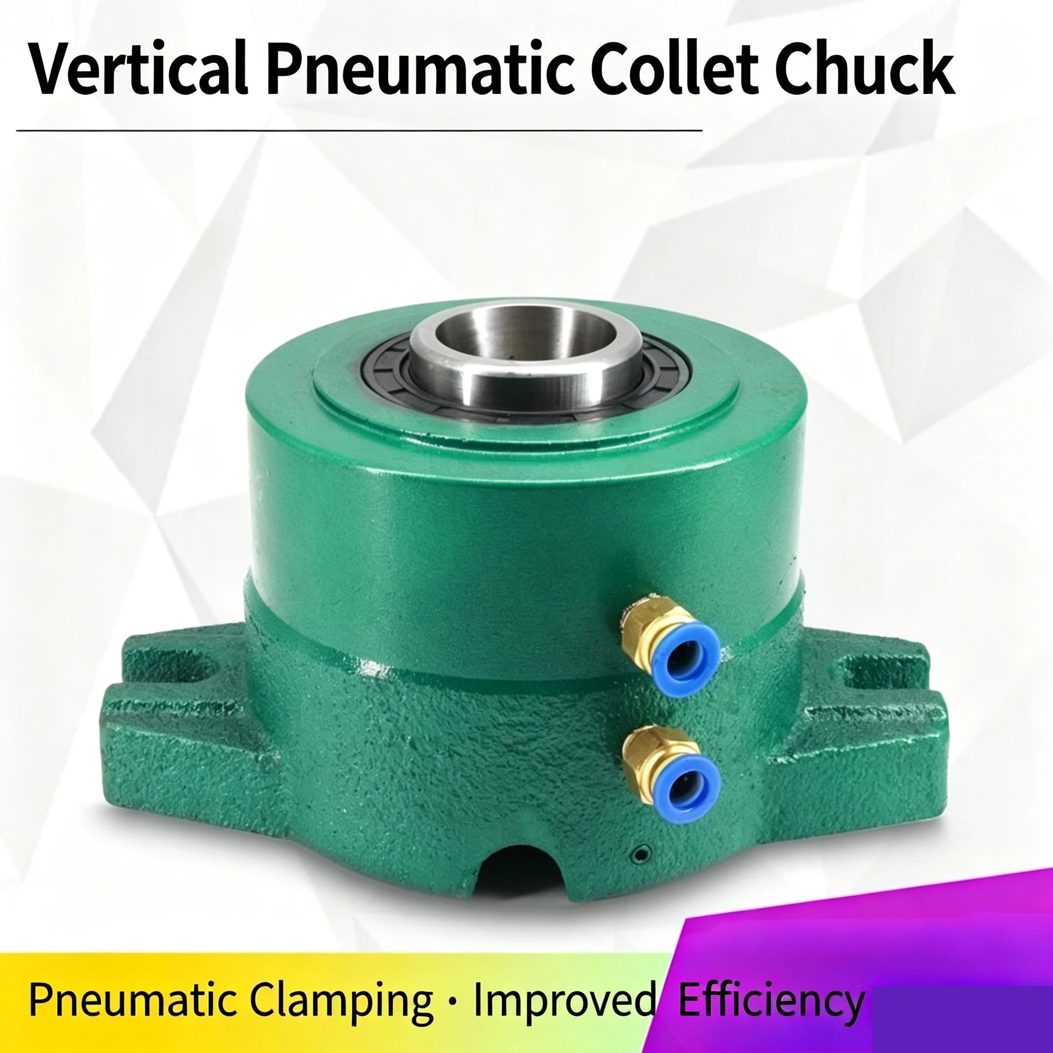 15‑32 Type Horizontal Vertical Indexing Pneumatic Collet Chuck Seat Automatic Fixture For Instrument Lathe Clamping Operation
