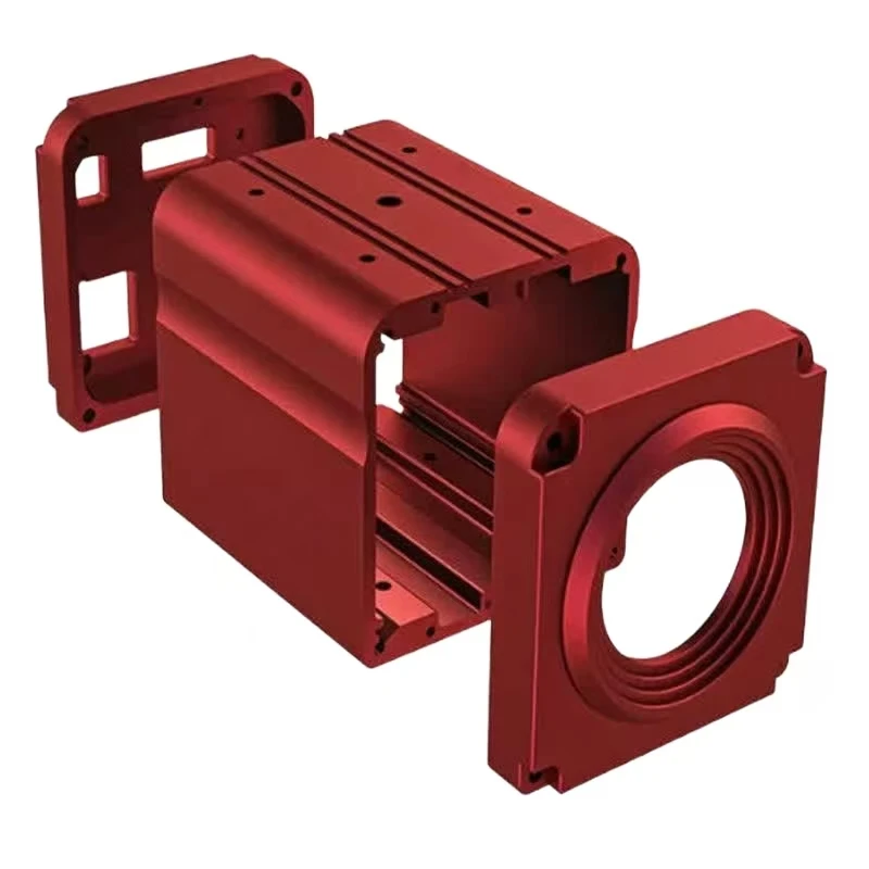 

Cnc Machining Prototyping Services Online Cnc Machining Services Red Anodized Aluminum Alloy Mechanical Case Kit