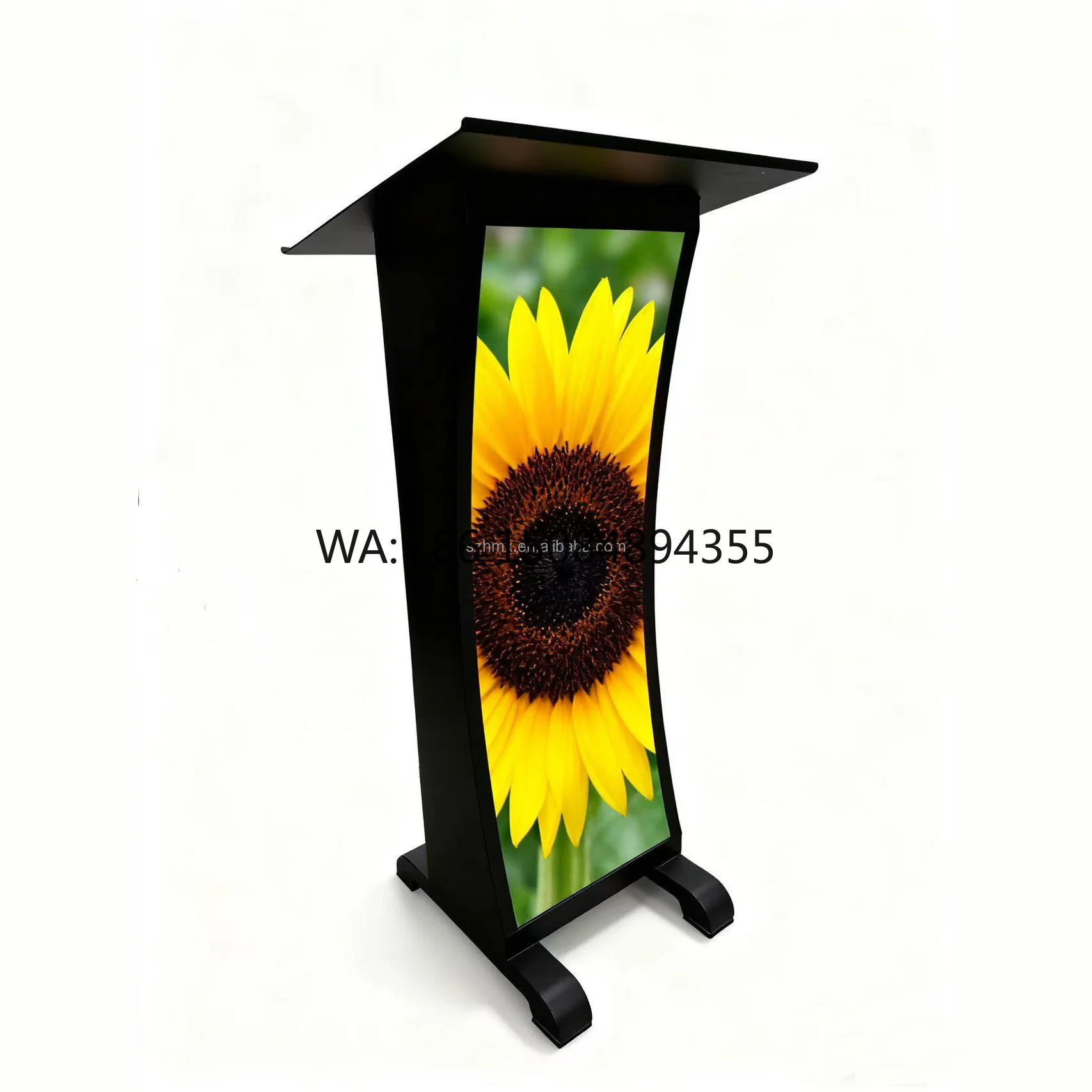 Church Podium LED Screen Digital Podium with P1.86 Pixel Pitch 3840Hz Refresh Rate 800cd Brightness for Conference Classroom Use