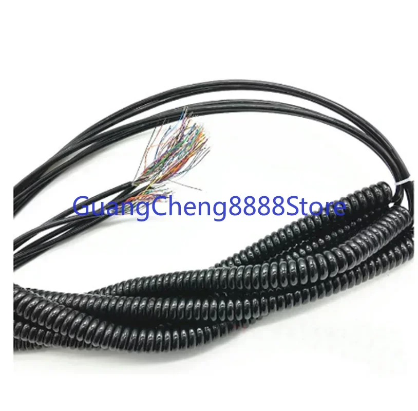 Wholesale 12 15 16 17 18 19 21  Cores Spring Spiral Cable Coiled Cable for CNC Handheld Encoder Manual Pulse Generator MPG