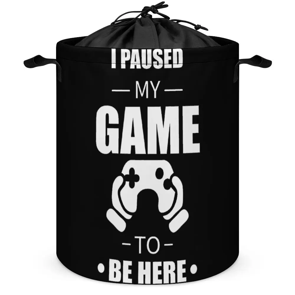 Ik Pauzeerde Mijn Spel Om Hier Te Zijn Chiffon Top Wasmand Opslagtank Organizer Divisie Uniek Opgeslagen Speelgoed Tillen Hand Convenien