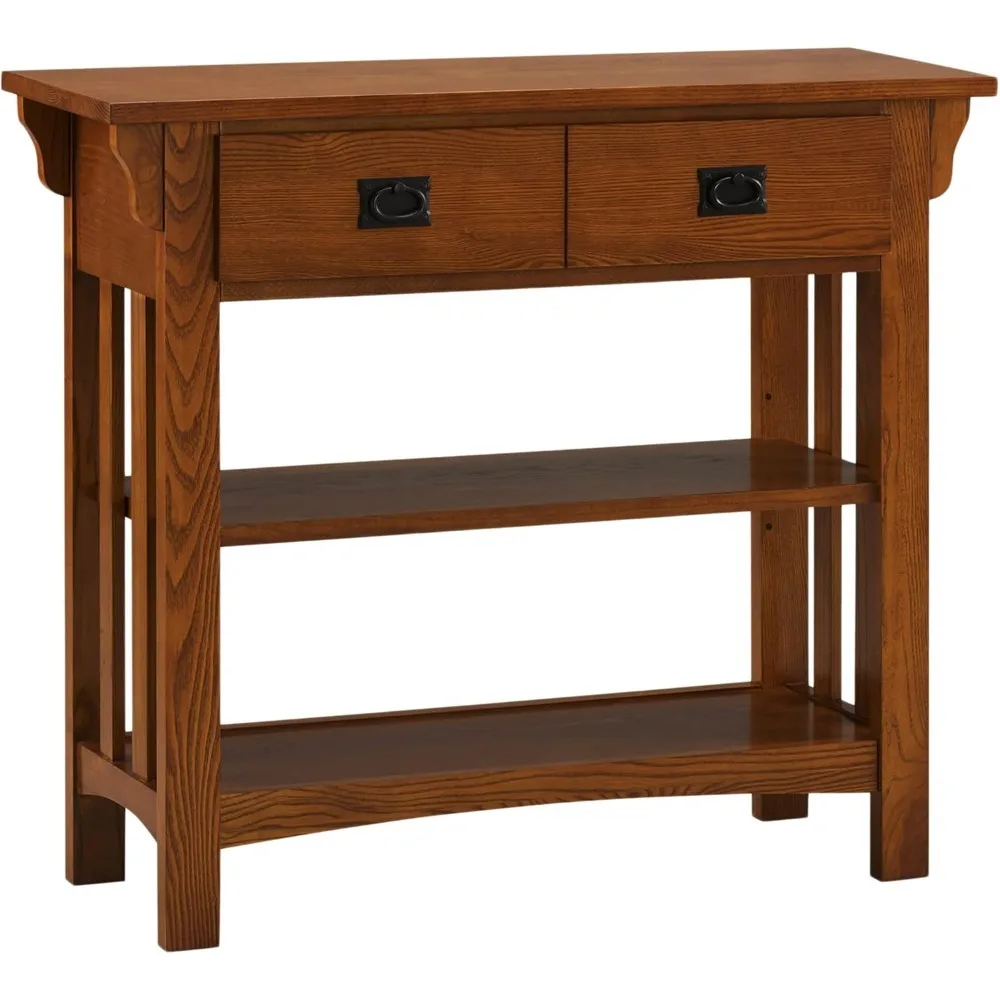 

Bookcase Console Table With Drawers, Made With Solid Wood, For Living Room, Entry Way, Office, Bedrooms,