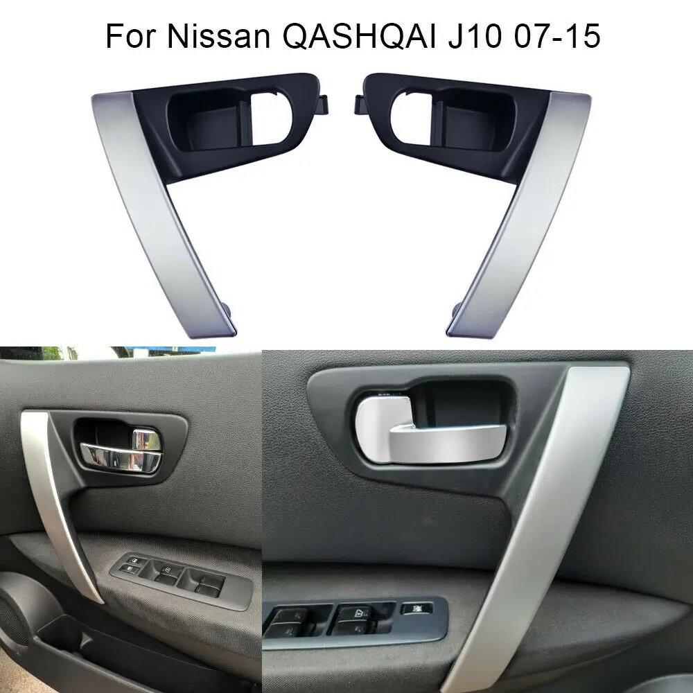 1 paio di maniglie per porte interne per auto sinistra destra set di parti per Nissan QASHQAI J10 2007-2015 80944-JE50A 80945-JE50A