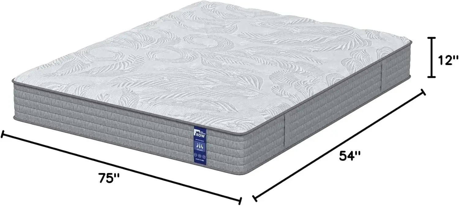 Queen Mattress in a Box with Motion Isolation, Strong Edge Support, Pressure Relief, Medium Firm, CertiPUR-US (12 INCH, Queen)