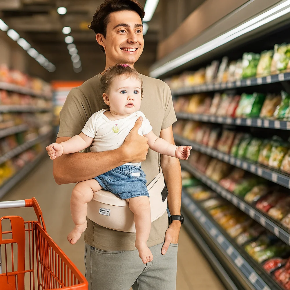 

Breathable Baby Carrier Newborn Front Holding Soft Material Baby Waist Stool Waist Stool Strap Infant Kangaroo Bag