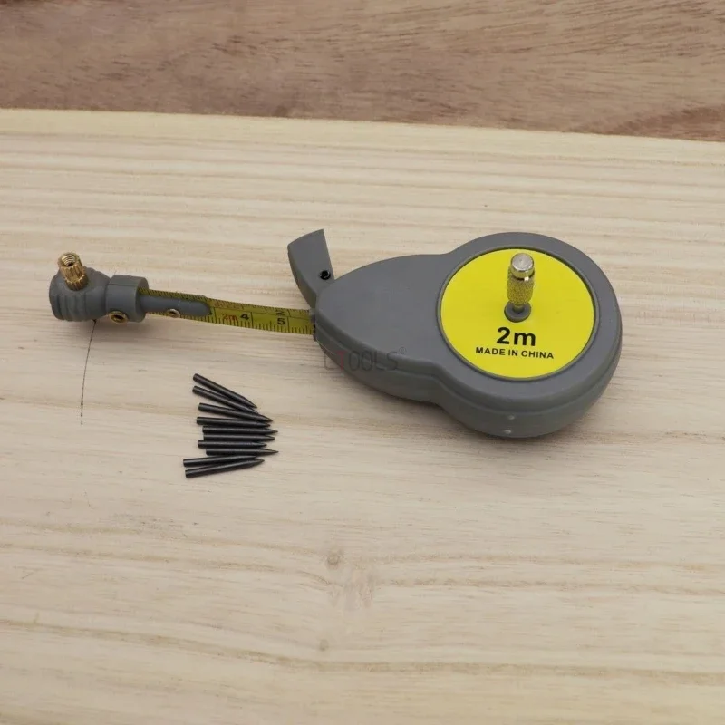 

Portable Woodworking Adjustable Arc Line Gauge Rotating Scale Measuring Tool for Precision Drawing of Curves and Straight Lines