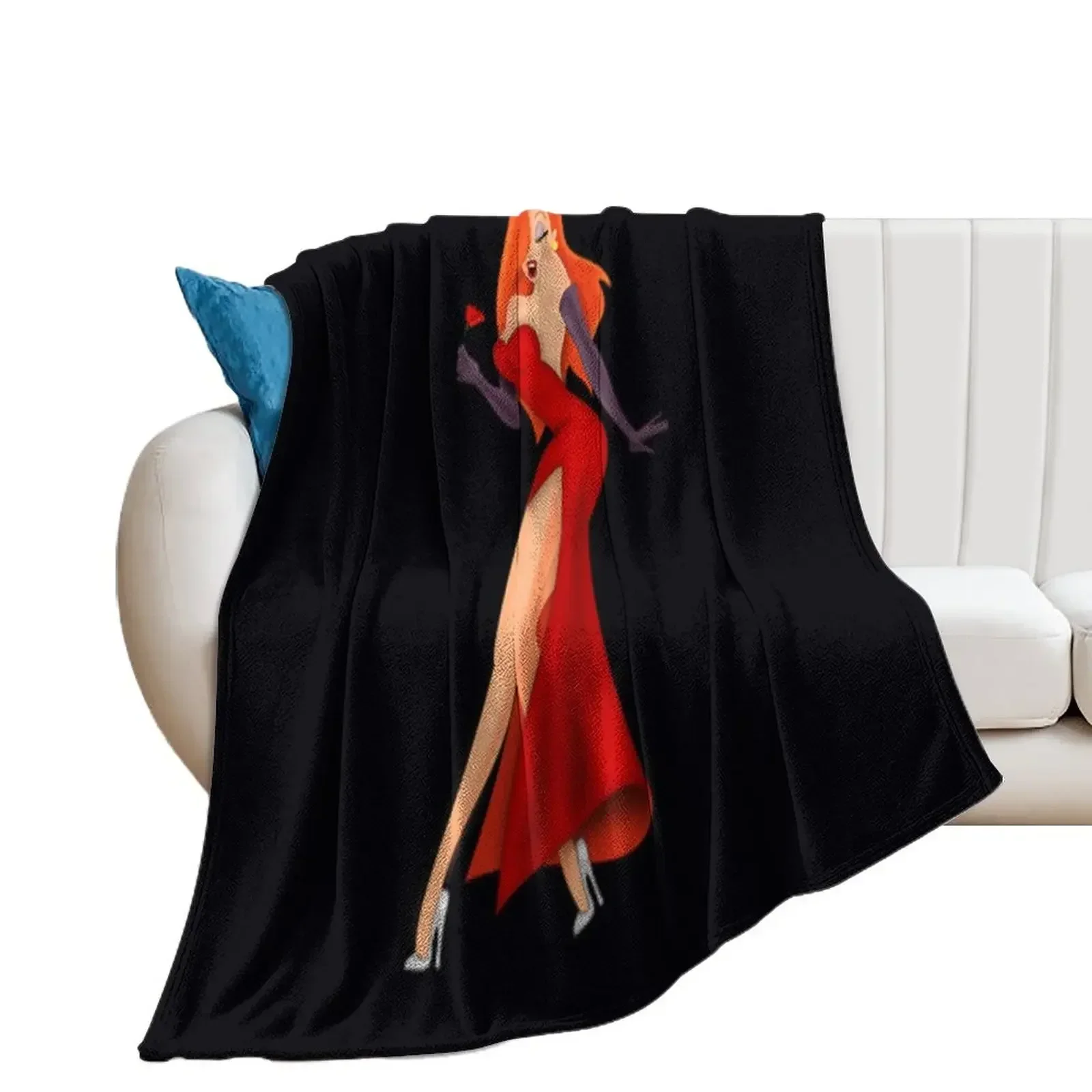 Jessica rabbit Throw Blanket Luxury Moving Decorative Throw Blankets