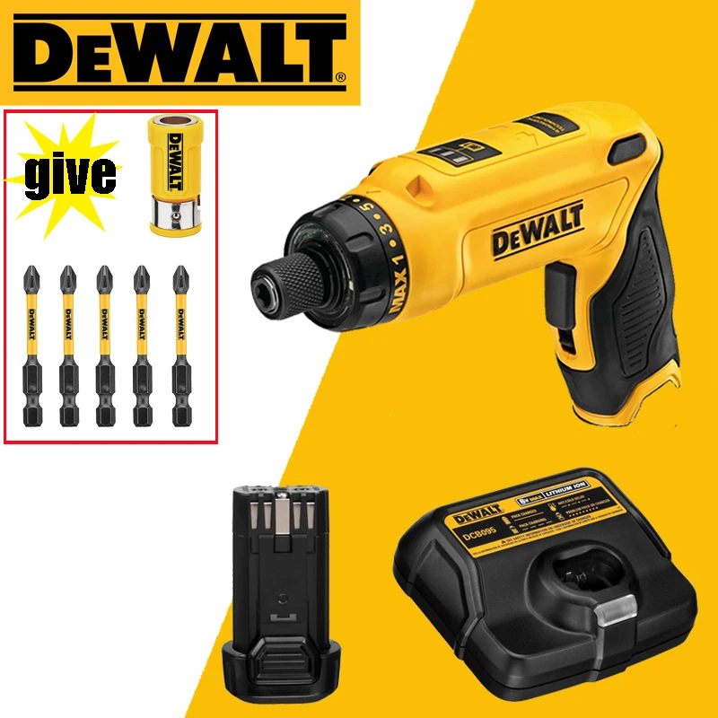 DEWALT DCF680 Foldable Electric Screwdriver 7.2V Lithium Battery Household Gyroscopic Compact Mini Hand Drill Battery Sets