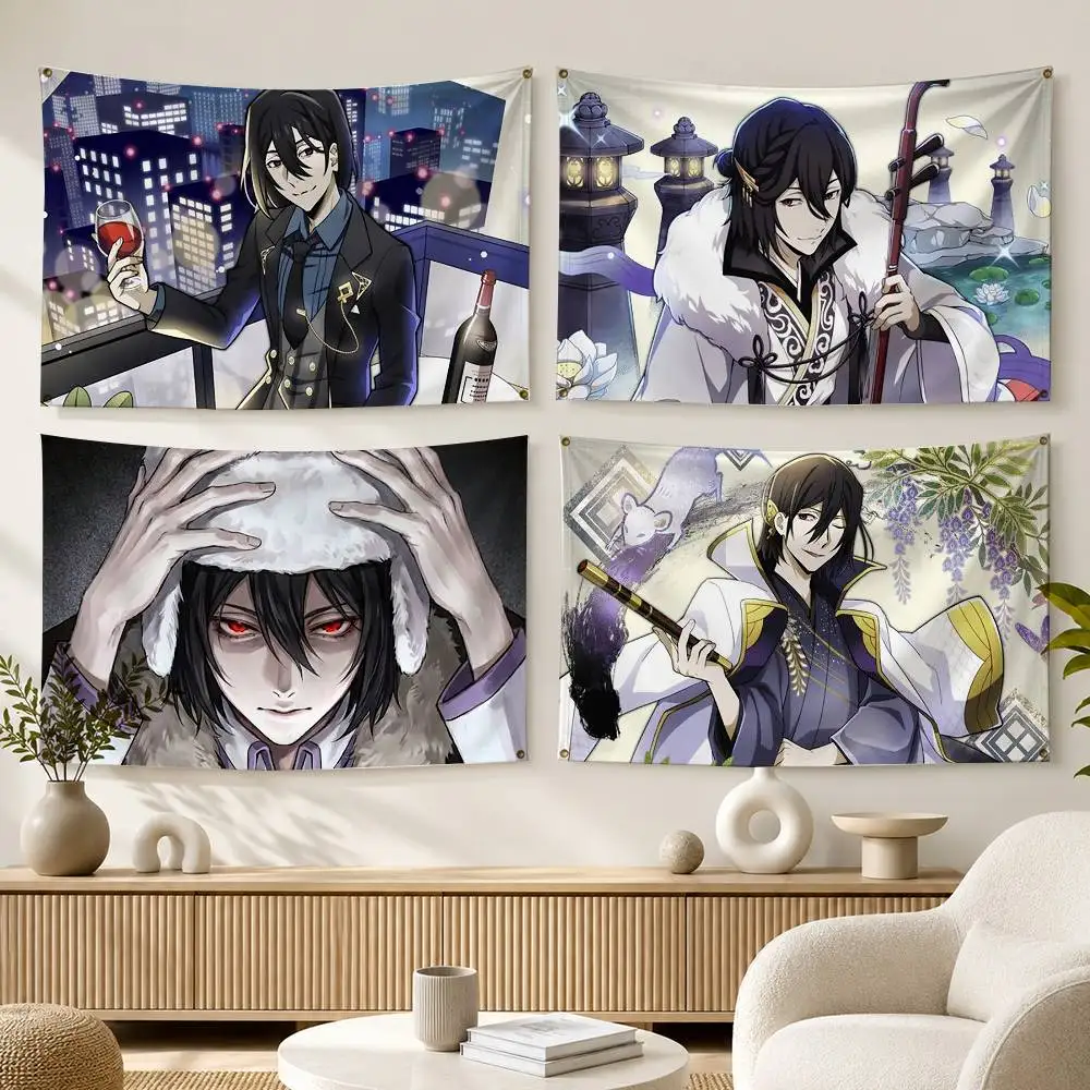 Fyodor D From B-Bungo Stray Dogs   Flags Wall Hanging Background Art Banner for Bedroom Home Outdoor Decor