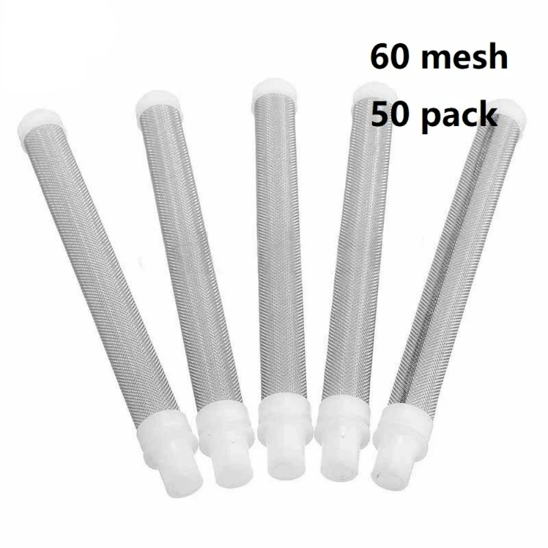 aipart 50 Packs Airless Spray Gun Filter Wagner Spraytech 60 mesh Airless Spray Gun Accessories Filter For Various Models