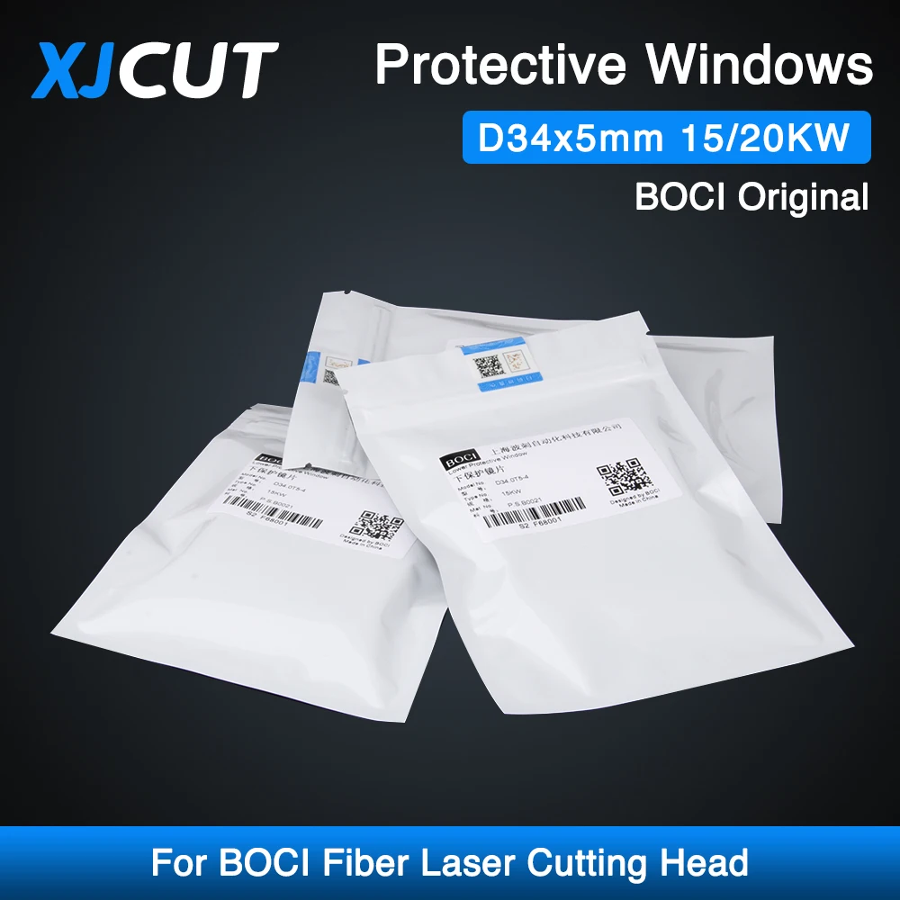 XJCUT BOCI Original Protective Windows 34x5 15KW 20KW Optical Lens For BOCI BLT641/421/831 Tongkuai HAN'S Laser Cutting Head