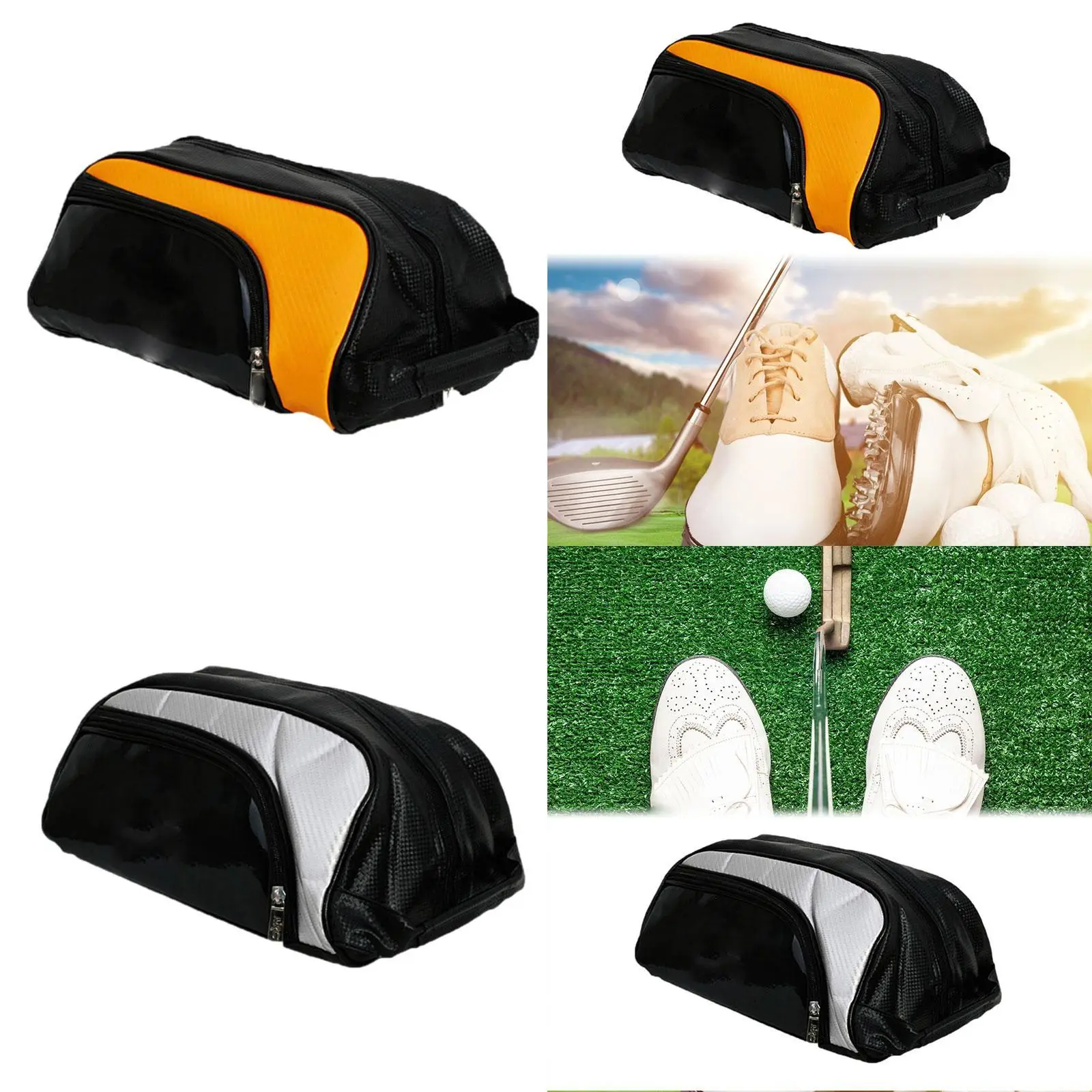 Training Shoe Bag Portable Versatile Large Opening Dustproof Breathable Splashproof with Handle Shoe Organizer for Gym Men Women