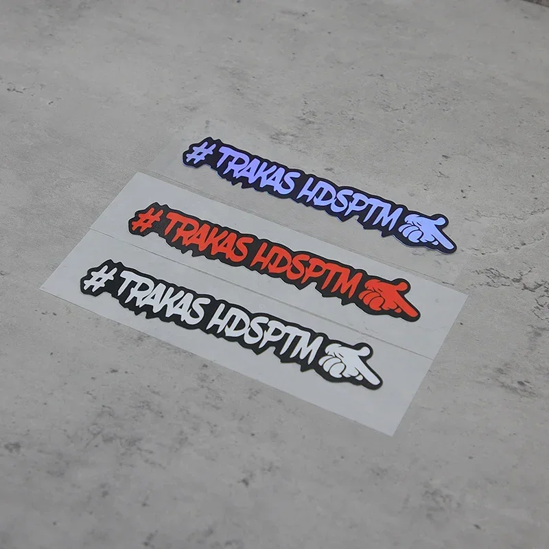 1PC Auto Motorrad " # TRAKAS HDSPTM" Aufkleberset, edgy Hand Gesture Pattern, personalisiertes Auto Moto Außenzubehör