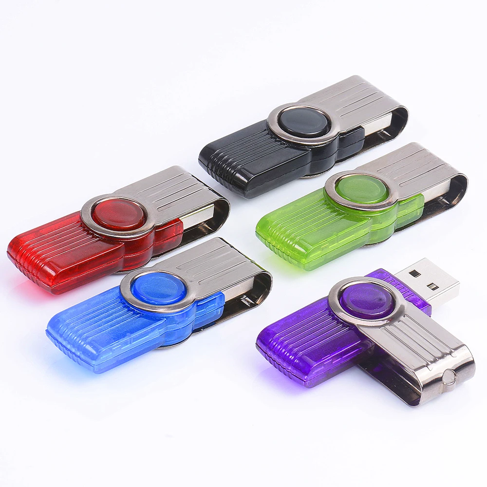 다채로운 회전 360 USB 플래시 드라이브 128GB 금속 USB 스틱 펜 드라이브 4GB 8GB 16GB 32GB 64GB 메모리 스틱 Pendrive USB 열쇠 고리
