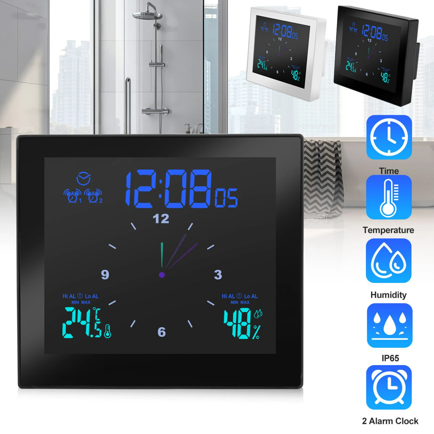 

Highly Accurate and Precise Wireless Hygrometer and Thermometer with Vibrant Color Display - Reliable Digital Temperature and Hu