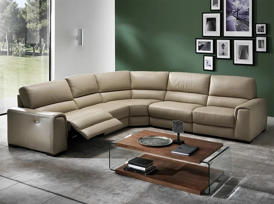 Electric Smart Furniture Chairs Multi Functional One Recliner Leather Sectional Recliner Sofa For Living Room