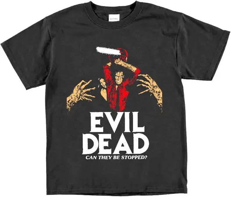 

Футболка с изображением злых мертвецов 1981 винтажный ужас Фильм Хэллоуин слашер гот Панк графика