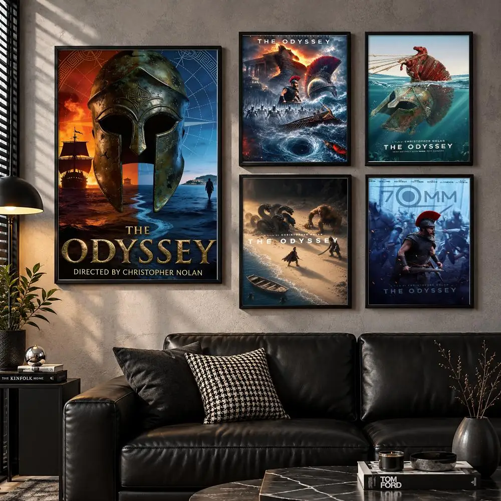 The Odyssey Greek Myth Journey Perilous Homecoming Poster Self-Adhesive Unframed Fashion Wall Prints for Office & Home Decor