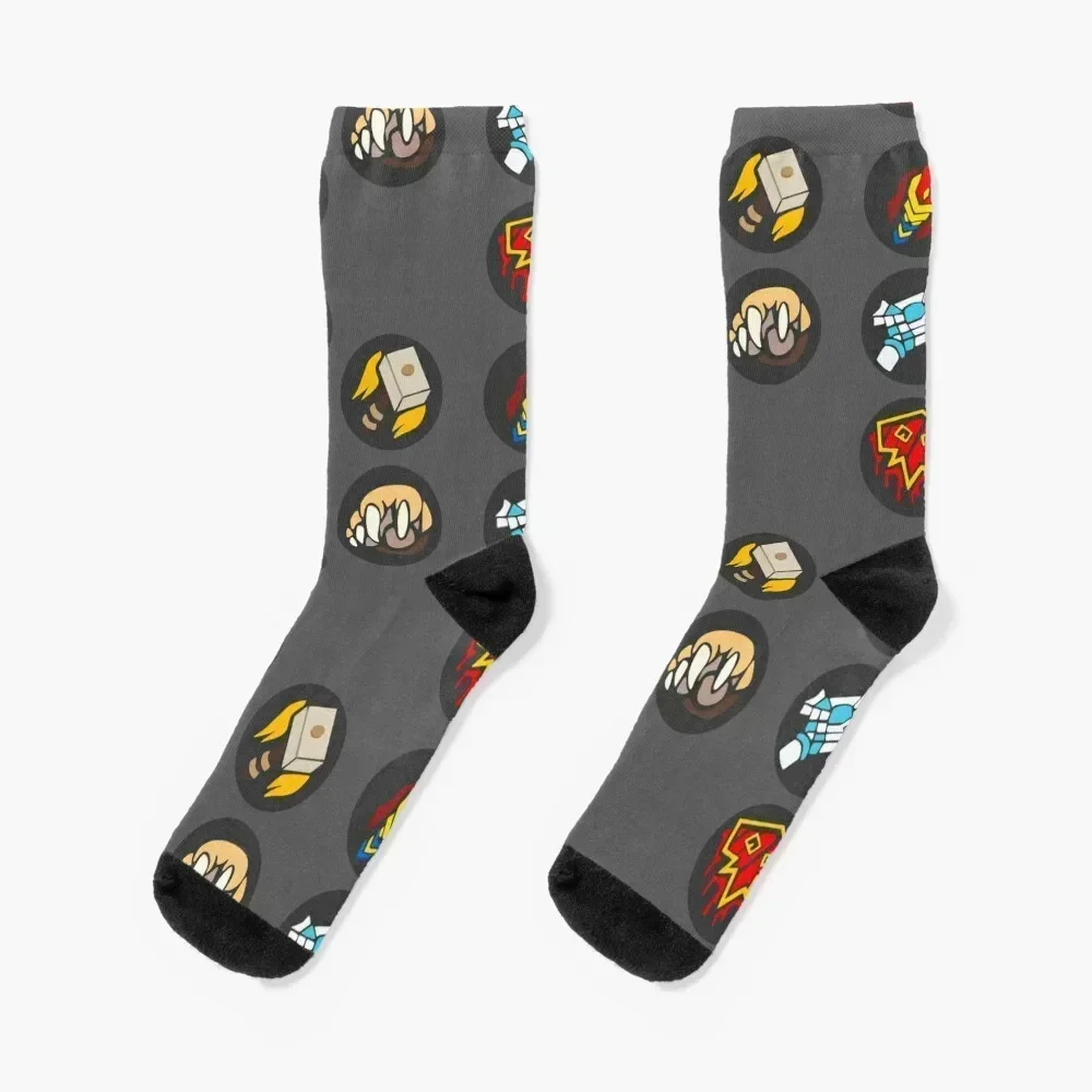 

MMO Stickers Abilities Moves Cast Socks japanese fashion Men's sport Socks Women's Men's