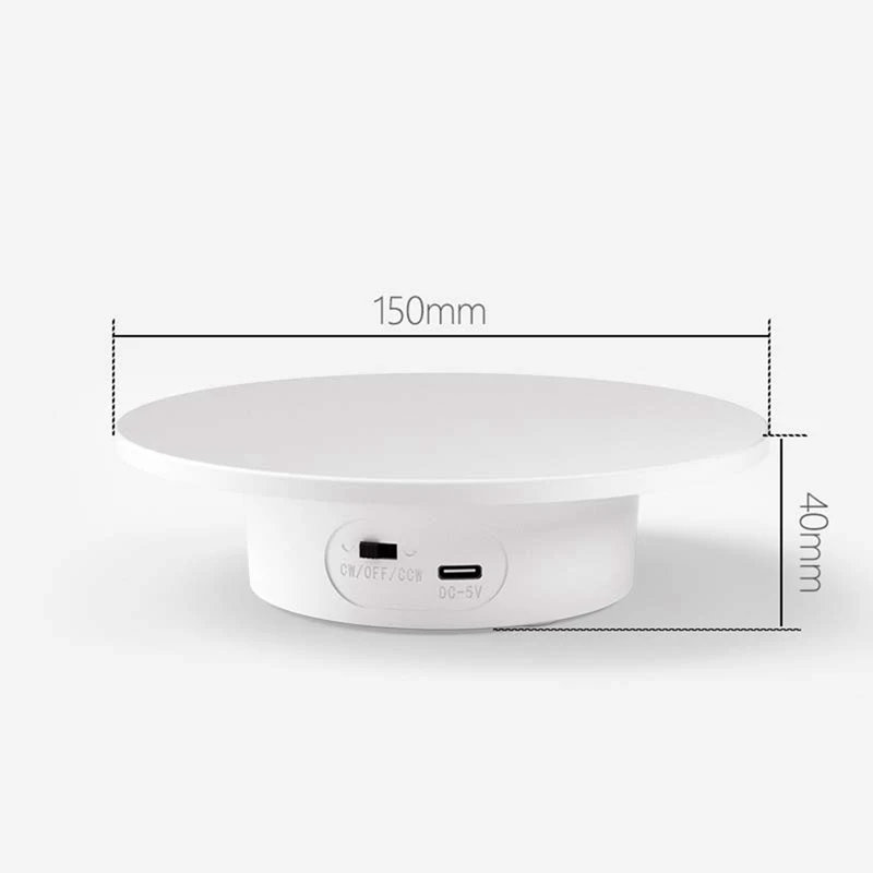 Motorized Rotating Display Stand, 360 Electric Rotary Turntable Base Lazy Susan, Load-Bearing 11Lbs, For Photography
