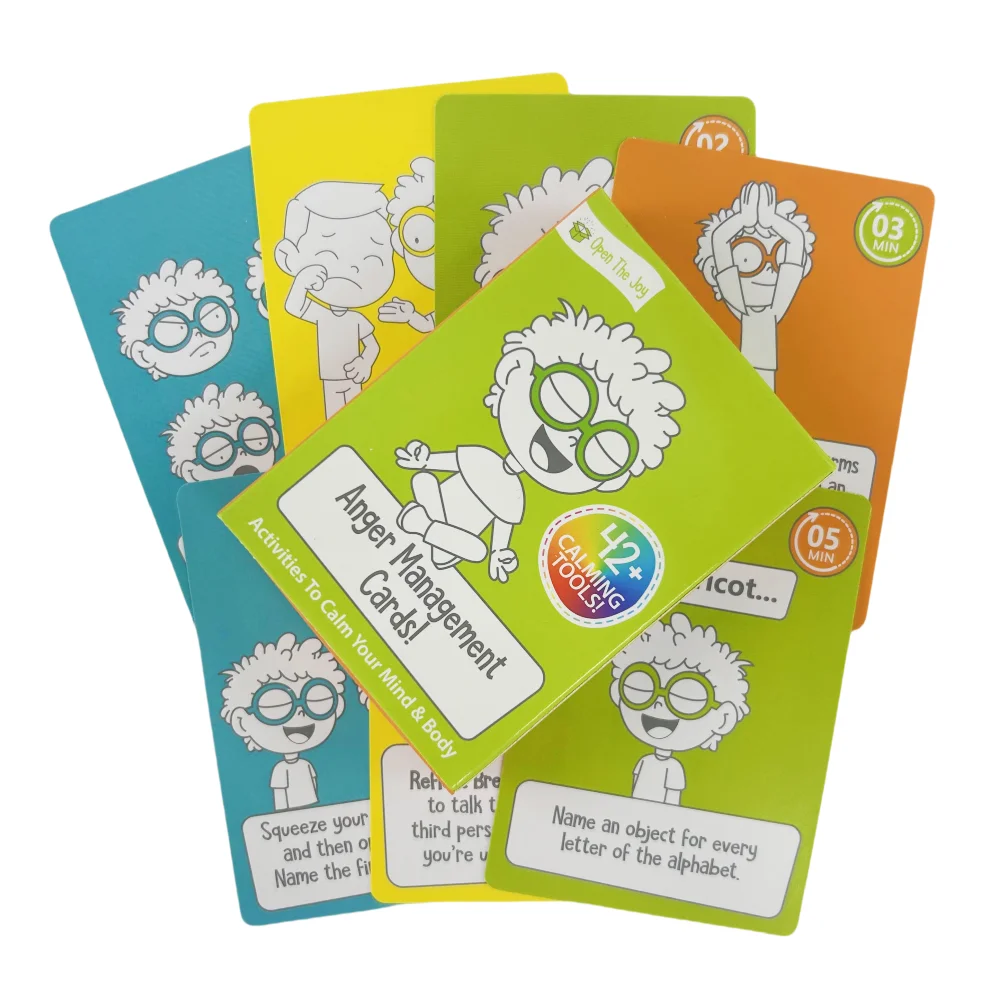 Anger Management Cards Board Game Deck Control Emotions And A Fun Family Gathering Travel Game