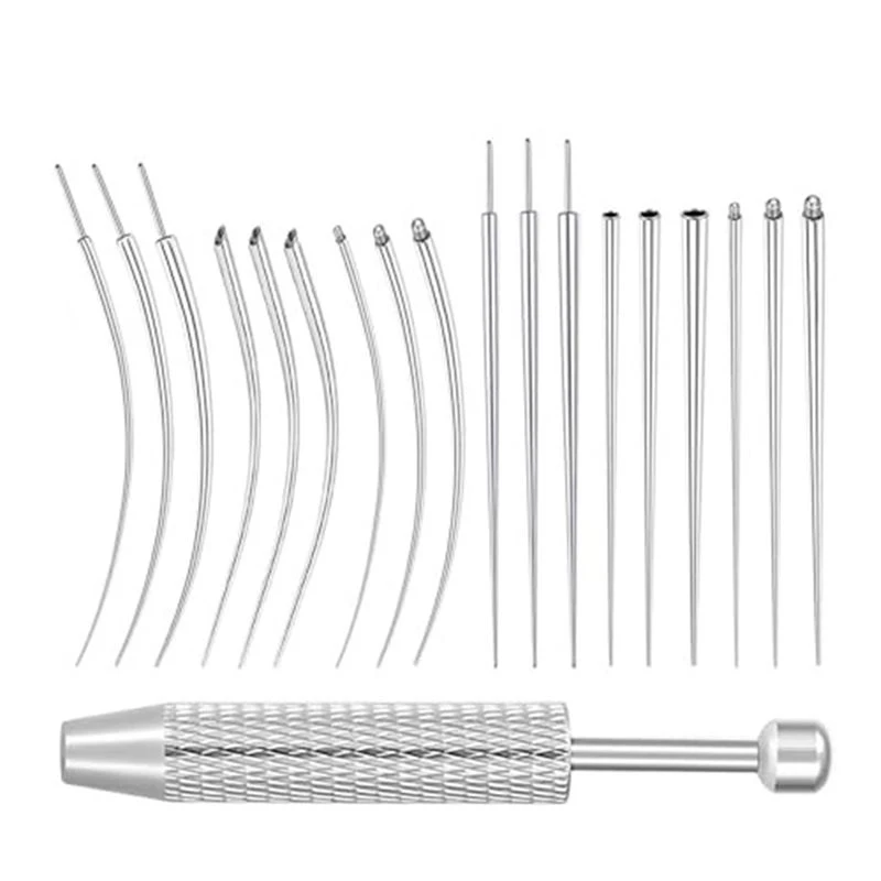 Flat Back Earring Tool Stainless Steel Applicator Jewelry Replacement Tool 14G 16G 18G 20G Stainless Steel For Changing Jewelry