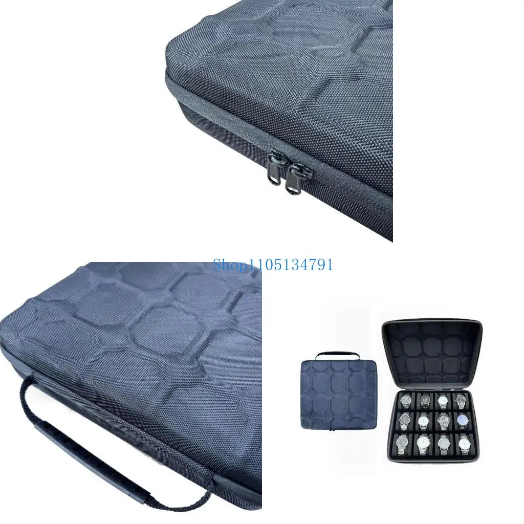 

98 км стильная коробка для хранения часов, водонепроницаемая коробка для хранения часов из ткани Оксфорд, 12 слотов, органайзеры