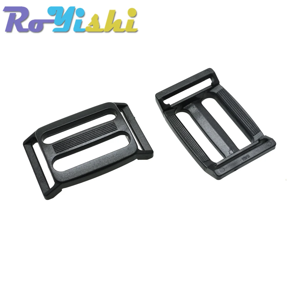 10 Pcs/Pack Plastic Multi-function Tri-Glide Slider Adjust Arched Buckle for Ourdoor Backpack Bags Webbing