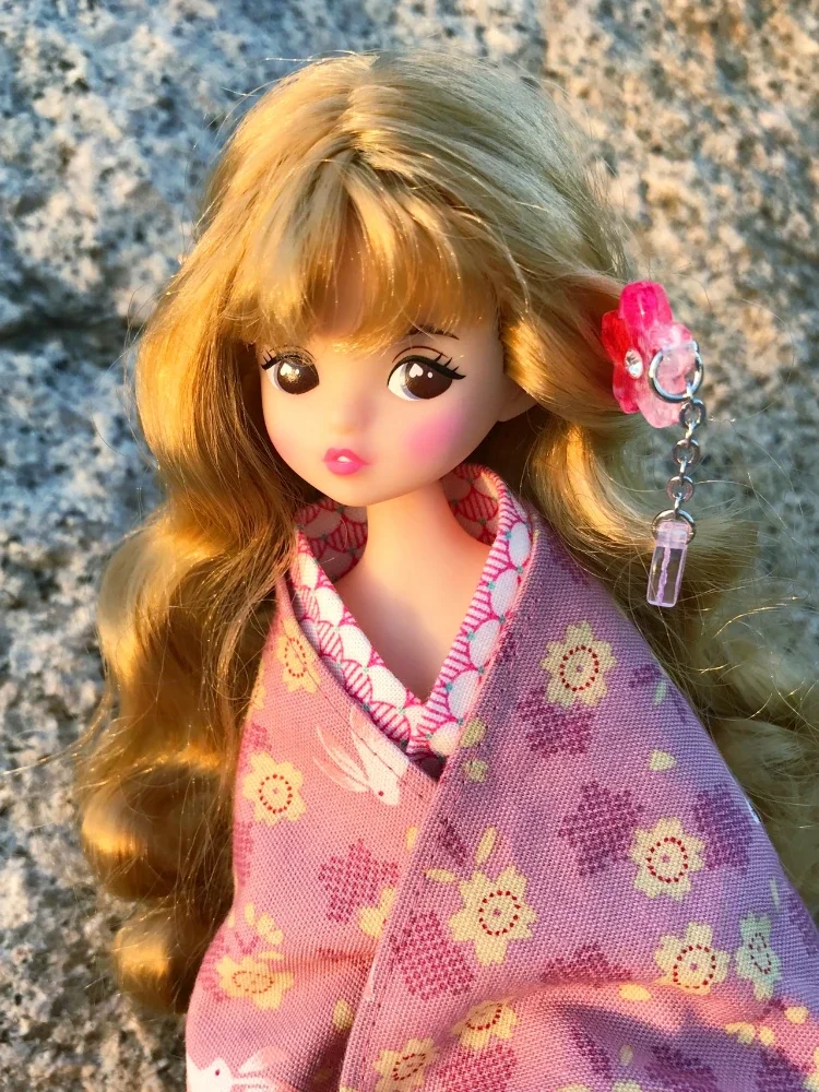 Blommor First Edition Fairy Elf BJD Figure Toy Brown Golden Hair Vintage Doll Limited Edition Blooms Collection Customized Girl