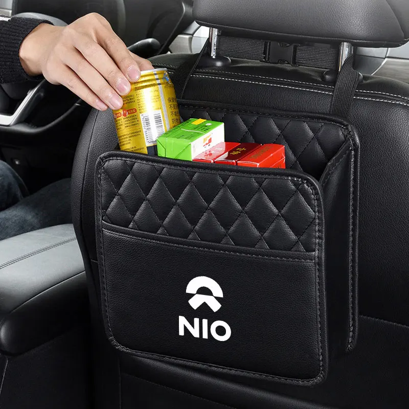 

Car Multi Storage Hanging Bag Waterproof Back Seat Back Bag Capacity Pouch For NIO ET57 ES68 EC6 Weilai ET57 EP9 Eve Accessories