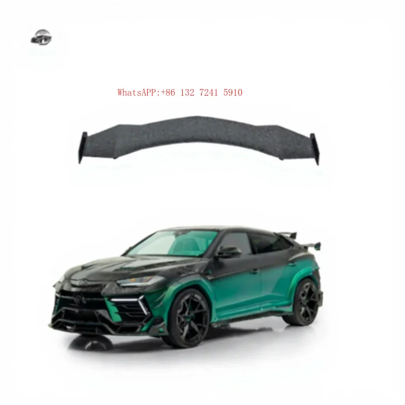 Single Deck Dry Carbon Forged Carbon 3K Twill Rear Spoiler Rear Wing Polished Finish