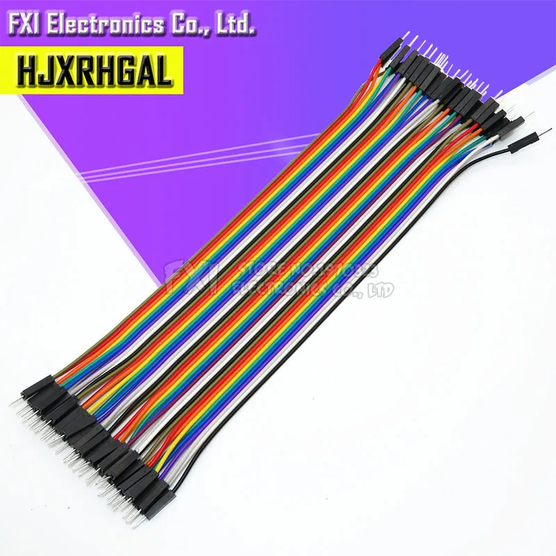 Dupont line 40pcs 20cm 2.54mm 1p-1p Pin Male to Male Color Breadboard Cable Jump Wire Jumper For Arduino