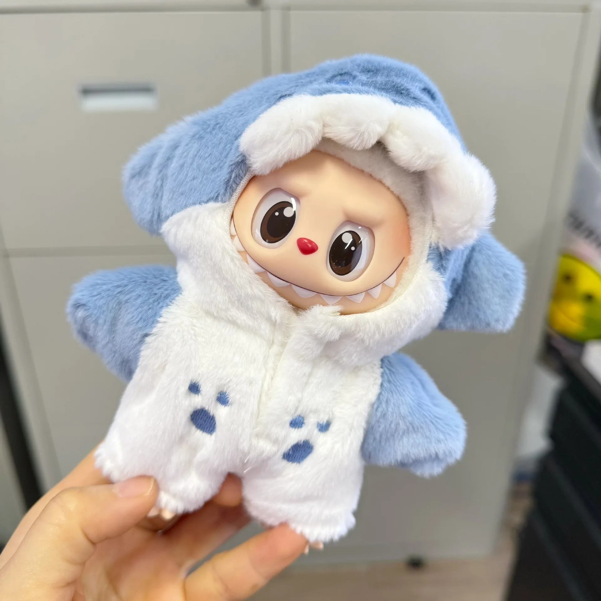 Labubu دمية لطيف الملابس الصغيرة مجموعة 17 سنتيمتر البطريق القرش نيسيي 17 سنتيمتر أفخم موضة ملابس الدمى Labubu المعبود الدمى DIY بها بنفسك اكسسوارات #6