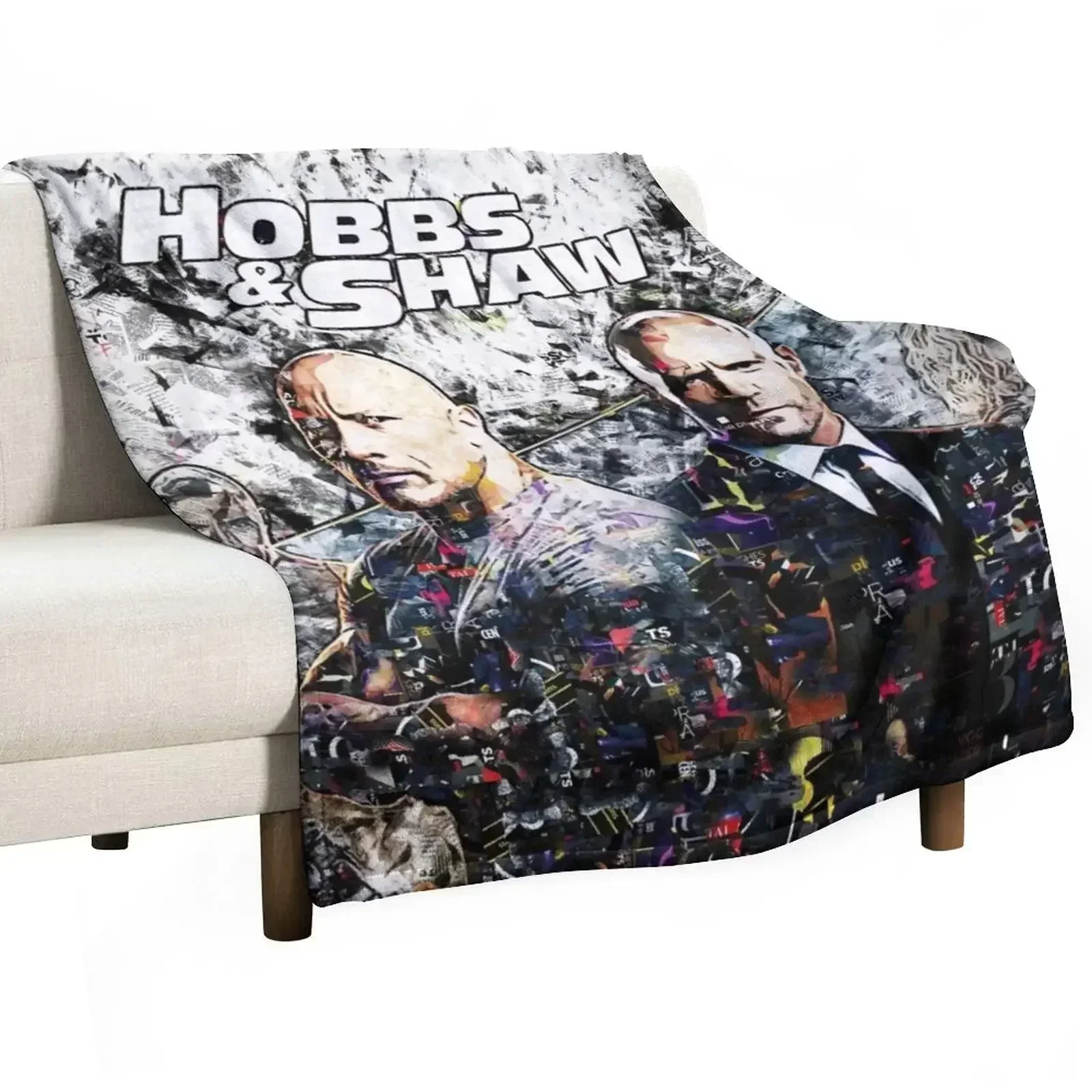 hobbs n shaw abstract art Throw Blanket warm winter Softest funny gift Giant Sofa Kid'S Winter beds Blankets