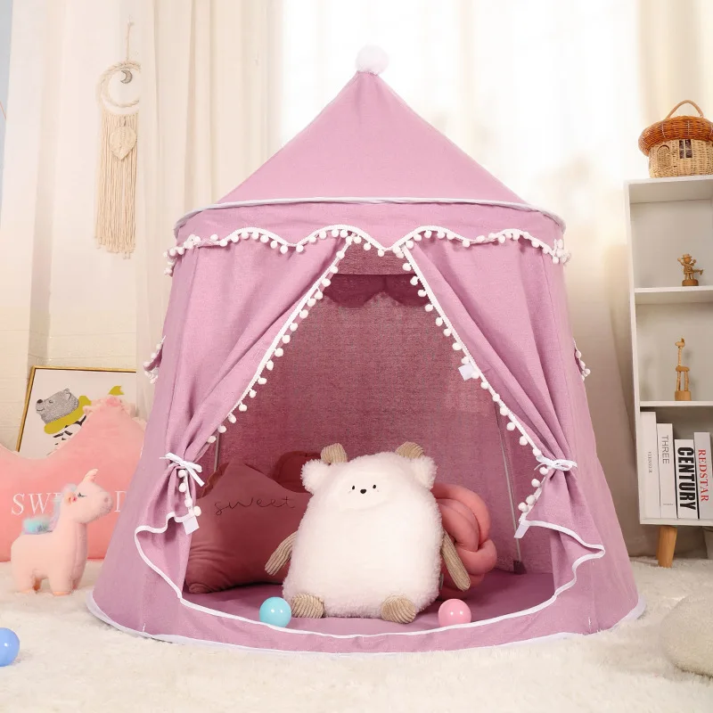 Tenda Teepee per bambini casa da gioco gioco per bambini al coperto castello principessa portatile piccola casa tenda di compleanno mongola