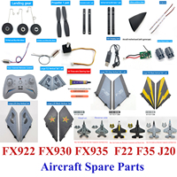 FX922 FX930 FX935 F22 F35 J20 RC Aircraft Parts Motor Vertical Tail Plastic Buckle Landing Gear Remote Control Receiver Blade