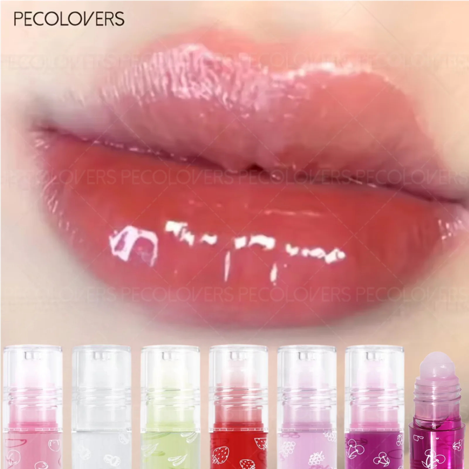 1PC Multi-Color Rolling-ball Lip Oil Balm - Non-Drying Long-Lasting Shine, Perfect for Daily & Special Events