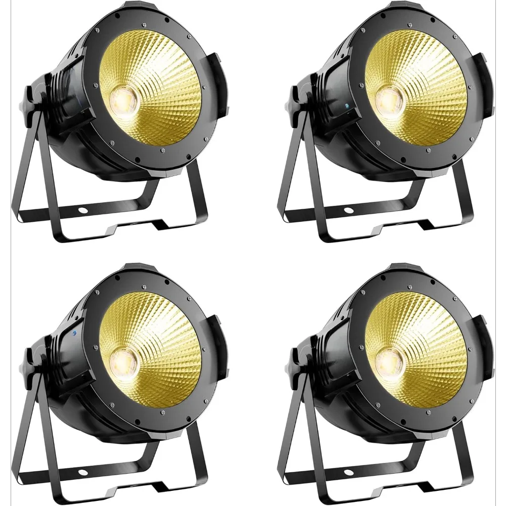 Stage Lights Warm White and Cold White LED Stage Spotlights DMX Concerts, photo studios, Weddings, Live performances (4 packs)