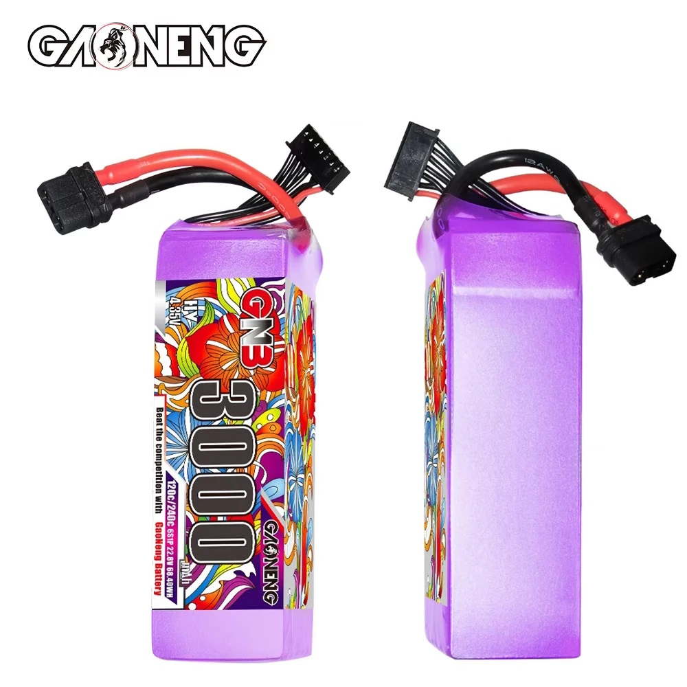 GNB 6S HV 22.8V 3000mAh 120C/240C Lipo Battery for FPV Drone Quadcopter Helicopter Aircraft RC Car Boat Model Parts 6S Battery