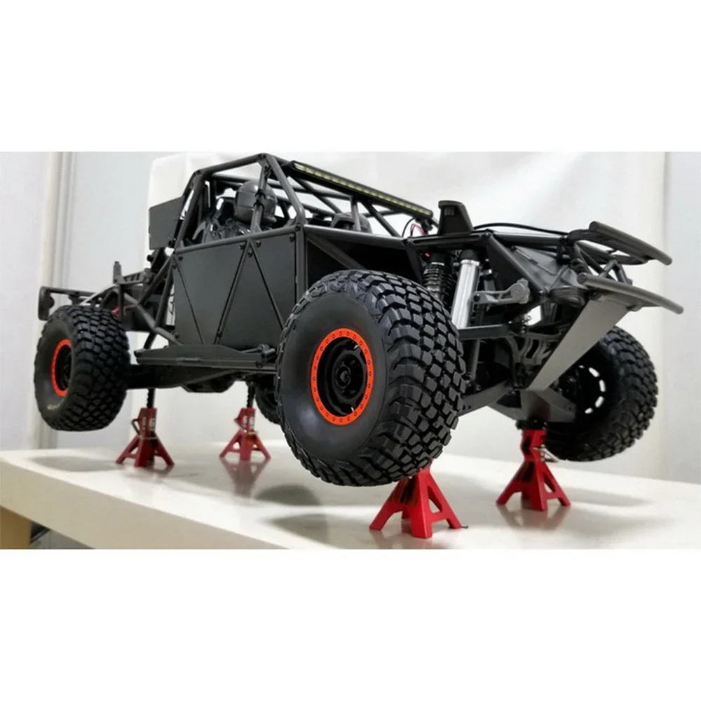 Uchwyt samochodowy z regulacją wysokości imitacja metalu podnośnik RC stojak do gąsienica RC 1/10 osiowy SCX10 Traxxas TRX4 RC4WD D90